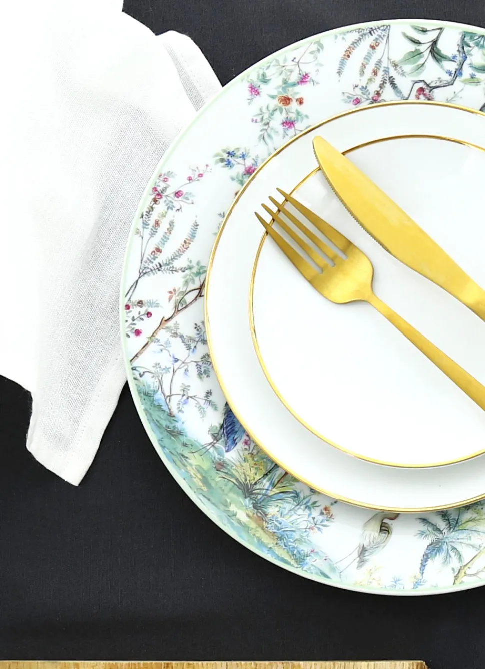 Hot Bouchara SERVIETTE DE TABLE UNIE EN COTON BLANC