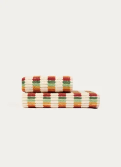 Best Bouchara SERVIETTE DE TOILETTE À RAYURES FANTAISIES MULTICOLORE