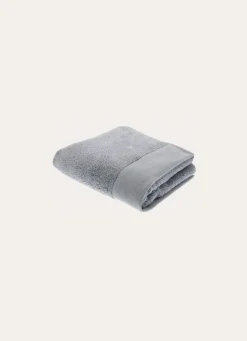 New Bouchara SERVIETTE DE TOILETTE COTON MOELLEUX ZÉRO TORSION BLEU GRIS