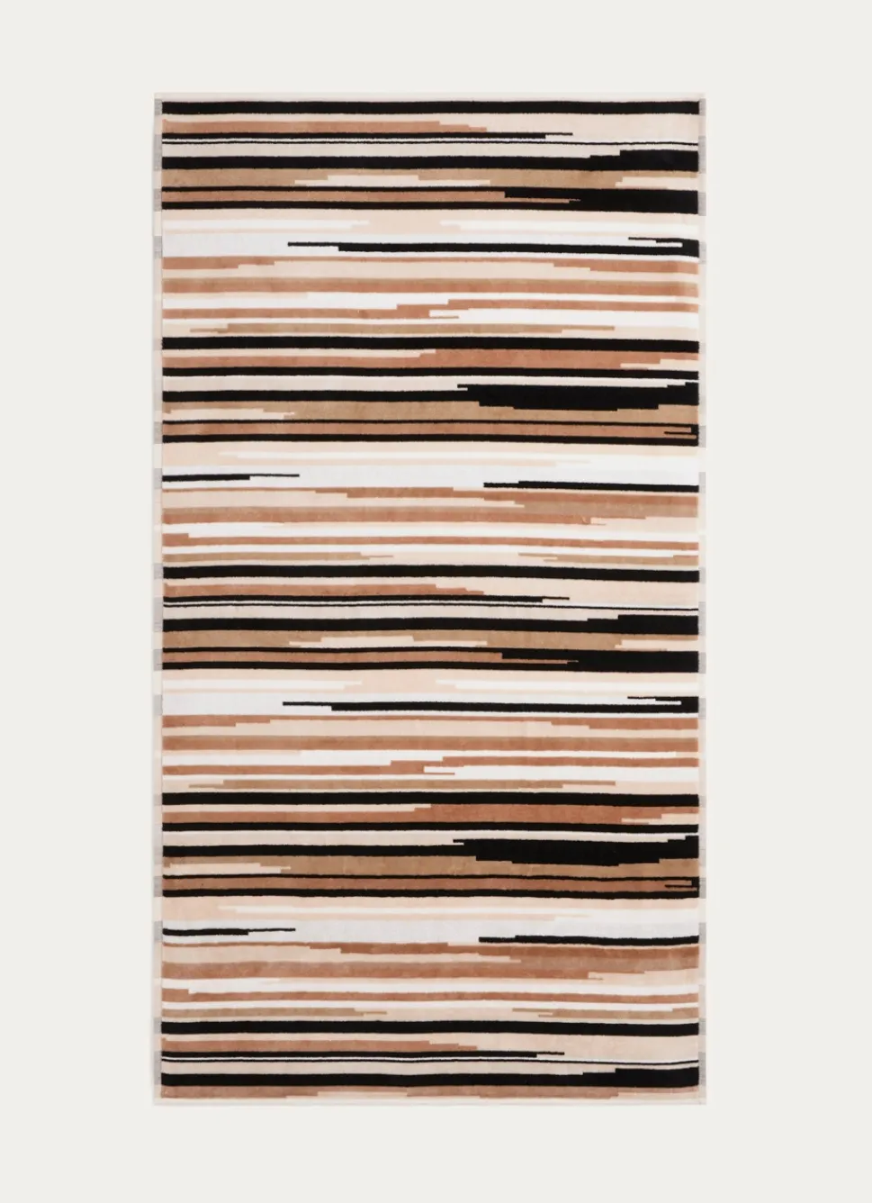 Clearance Bouchara SERVIETTE DE TOILETTE EN VELOURS À RAYURES MULTICOLORE