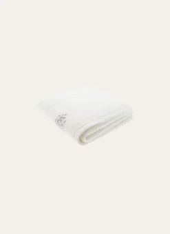 Sale Bouchara SERVIETTE DE TOILETTE EN VELOURS BRODÉE 500GR BLANC