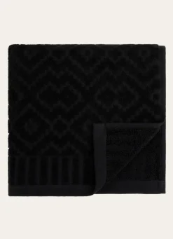 Clearance Bouchara SERVIETTE DE TOILETTE EN JACQUARD Noir
