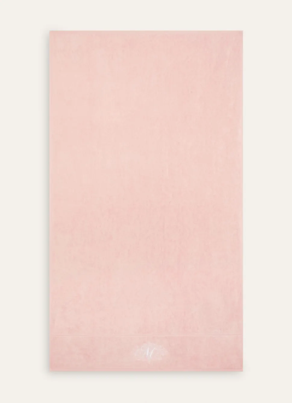 Bouchara SERVIETTE DE TOILETTE EN VELOURS BRODÉE 500GR ROSE