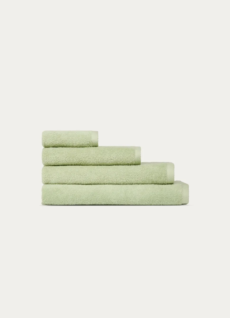Online Bouchara SERVIETTE DE TOILETTE EN COTON UNI BASIL VERT