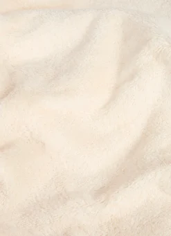 Sale Bouchara SERVIETTE DE TOILETTE EN COTON ET SOIE AGNES ECRU