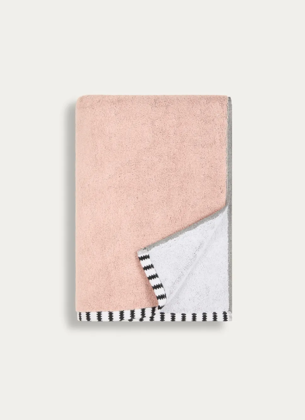 Discount Bouchara SERVIETTE DE TOILETTE JACQUARD MOTIF FLORAL ROSE