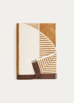 Online Bouchara SERVIETTE DE TOILETTE JACQUARD MOTIF GÉOMÉTRIQUE MULTICOLORE