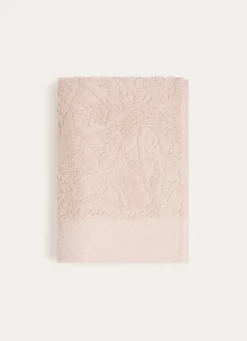 Discount Bouchara SERVIETTE DE TOILETTE JOSEPHINE EN VELOURS BEIGE