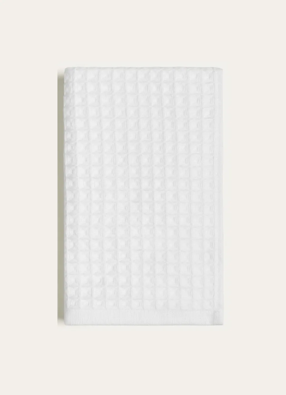 Discount Bouchara SERVIETTE DE TOILETTE NID D'ABEILLE BLANC