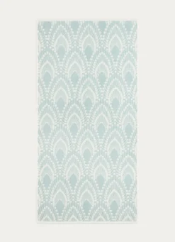 Discount Bouchara SERVIETTE DE TOILETTE SERENA EN JACQUARD BLEU CLAIR