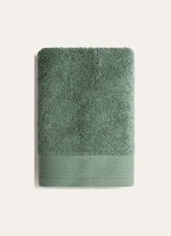 Clearance Bouchara SERVIETTE DE TOILETTE UNIE EN COTON 500GR OLIVE