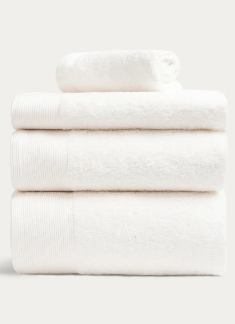 Outlet Bouchara SERVIETTE DE TOILETTE UNIE EN COTON 500GR ÉCRU