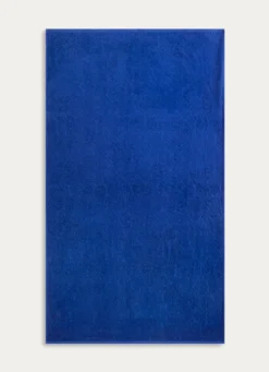 Outlet Bouchara SERVIETTE DE TOILETTE UNIE JACQUARD CISELÉ BLEU