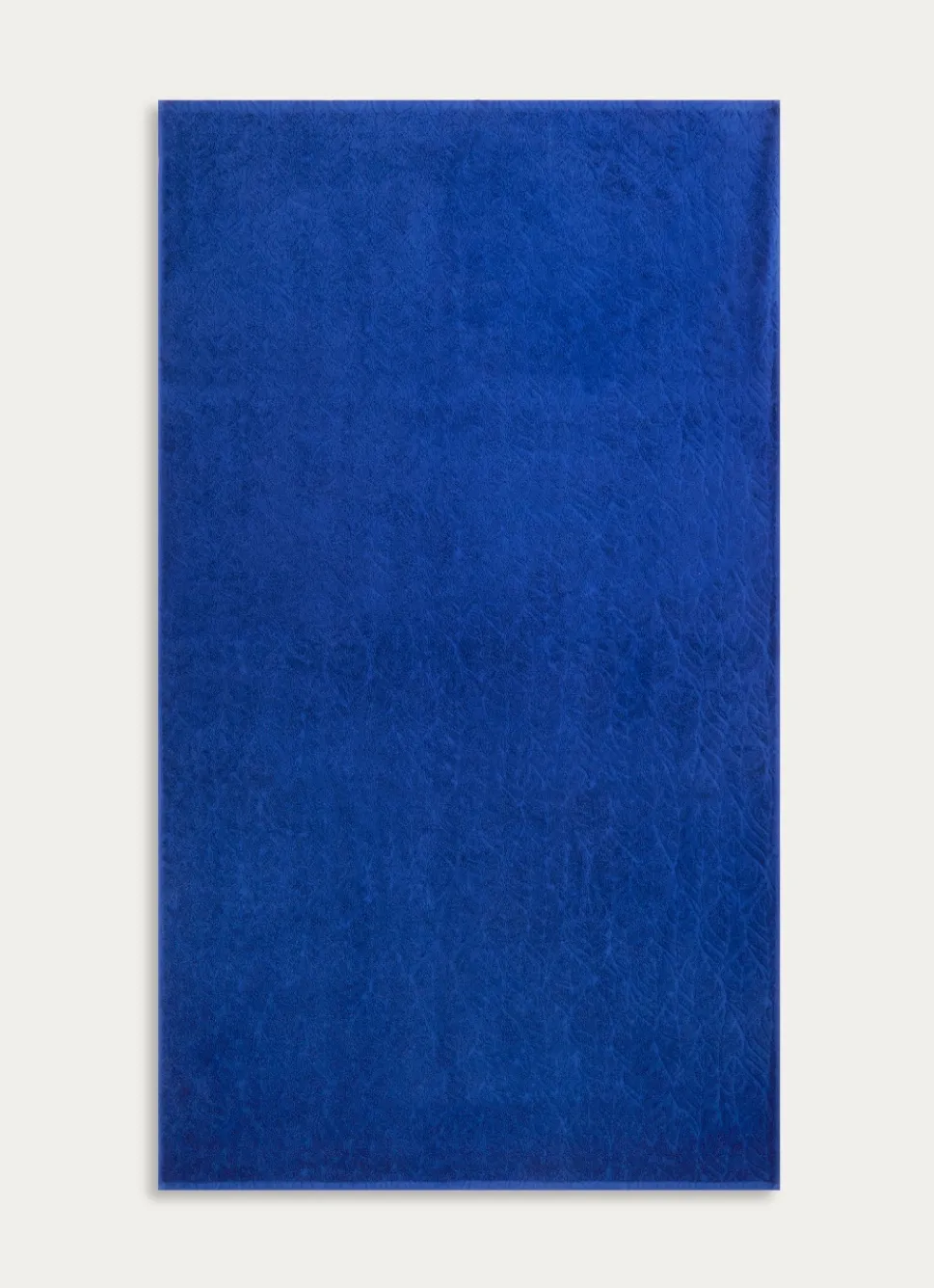 Outlet Bouchara SERVIETTE DE TOILETTE UNIE JACQUARD CISELÉ BLEU