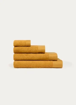 Best Bouchara SERVIETTE DE TOILETTE UNIE EN COTON 500GR OCRE