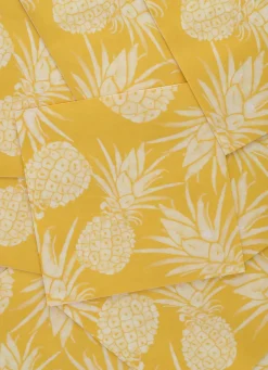 Clearance Bouchara SERVIETTE EN PAPIER MOTIF ANANAS JAUNE