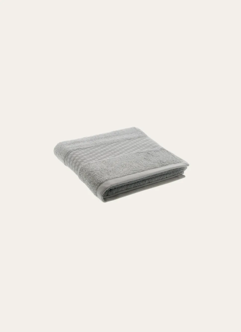 Outlet Bouchara SERVIETTE INVITÉ COTON BIO JACQUARD GAUFRÉ 450GR PIGEON