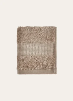 Bouchara SERVIETTE INVITÉ COTON BIO JACQUARD GAUFRÉ 450GR LIN