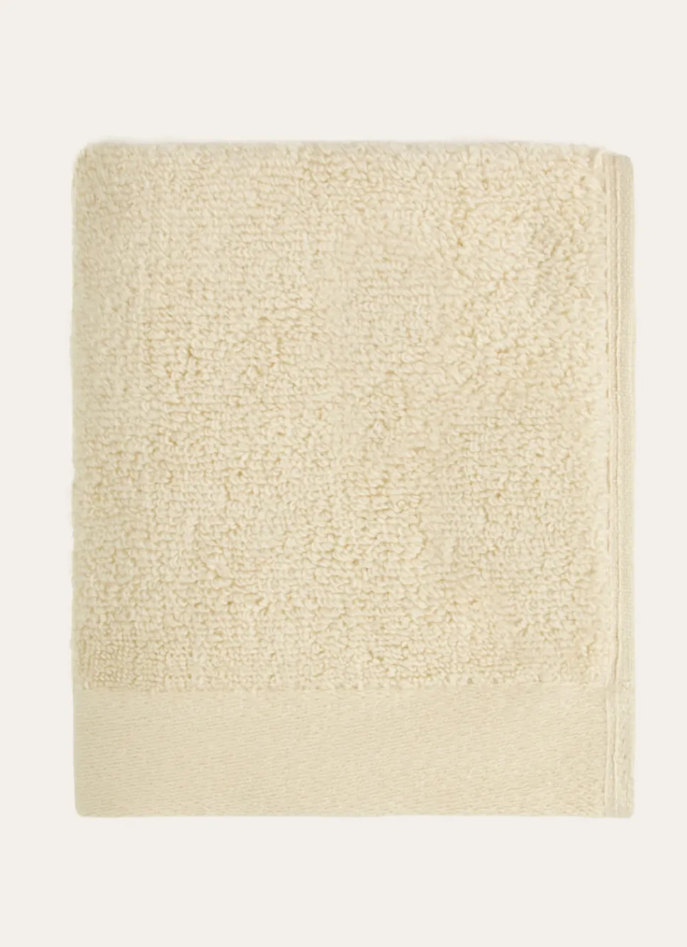 New Bouchara SERVIETTE INVITÉ COTON MOELLEUX ZÉRO TORSION BEIGE