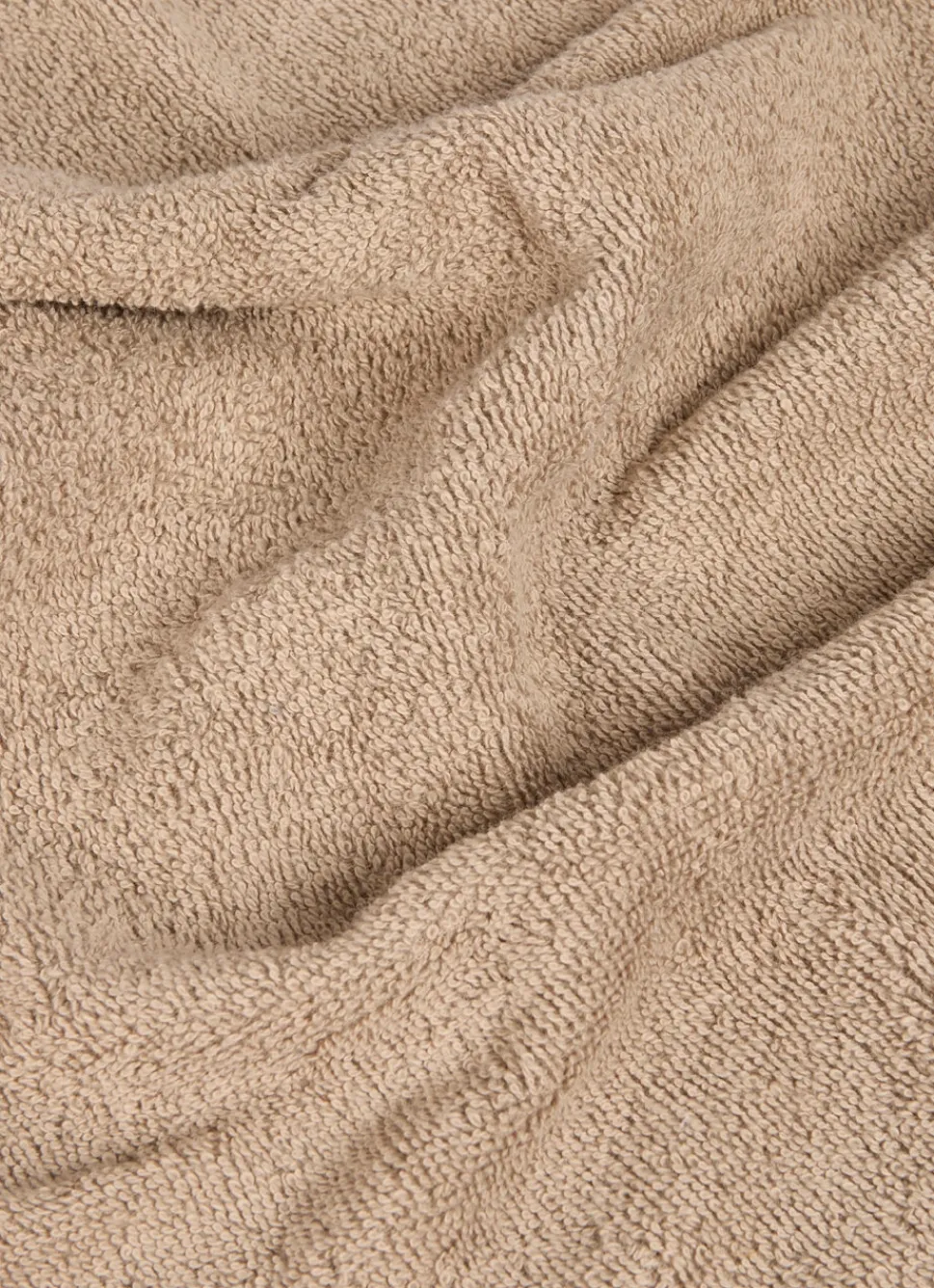 New Bouchara SERVIETTE INVITÉ EN COTON UNI BASIL BEIGE FONCÉ