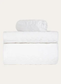 Best Bouchara SERVIETTE INVITÉ EN JACQUARD BLANC