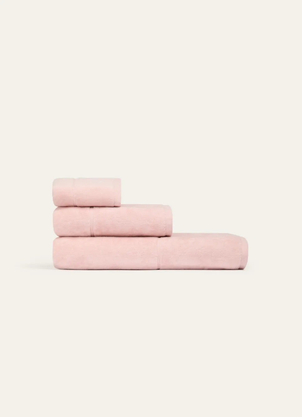 Clearance Bouchara SERVIETTE INVITÉ EN VELOURS BRODÉE 500GR ROSE