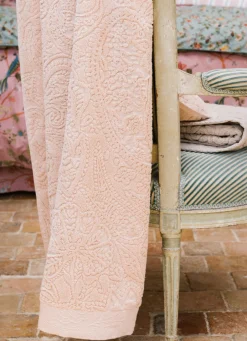 Discount Bouchara SERVIETTE INVITÉ JOSEPHINE EN VELOURS BEIGE