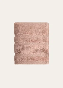Discount Bouchara SERVIETTE INVITÉ MOELLEUSE LITEAU RAFFINÉ ROSE