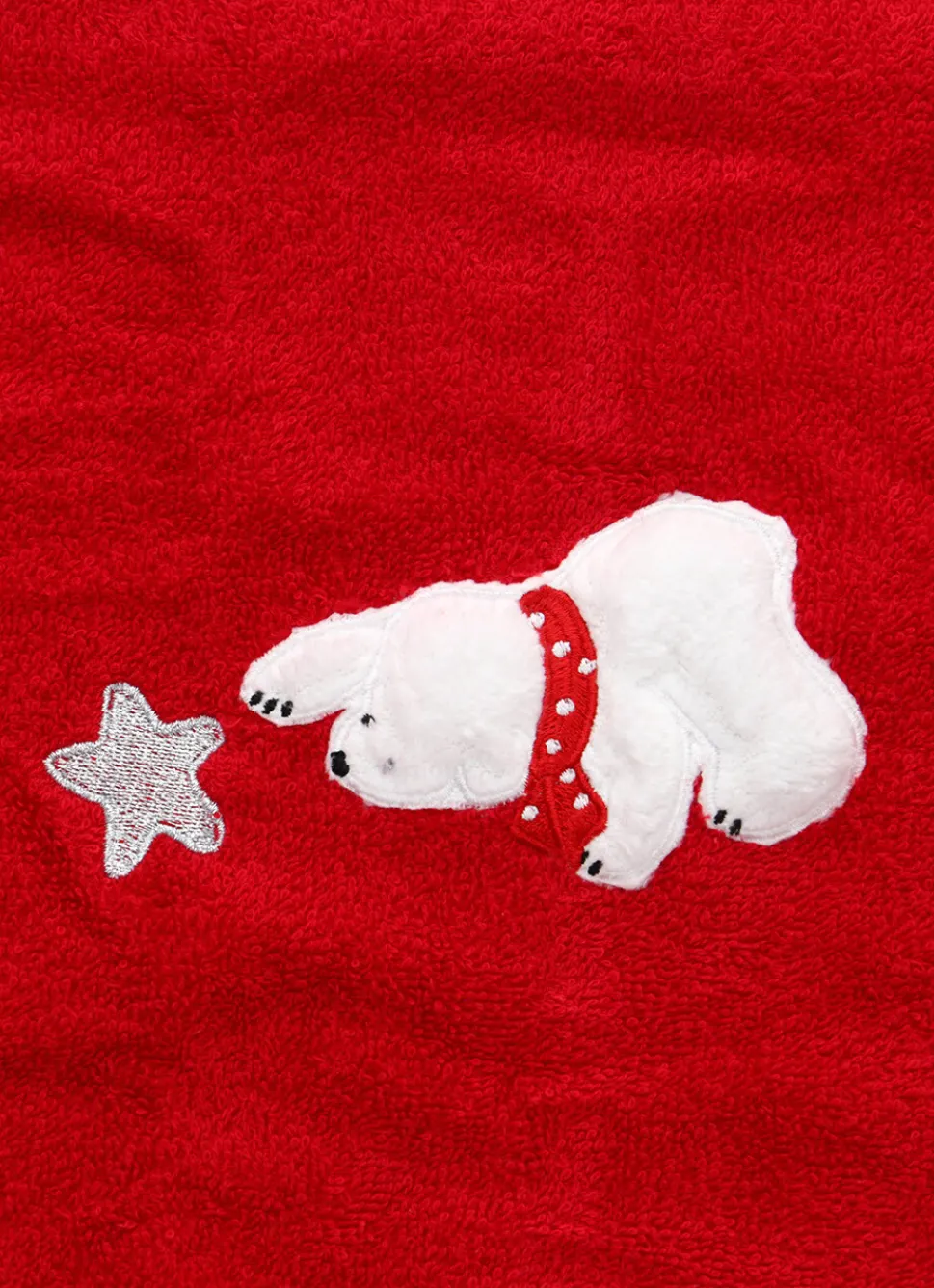 Outlet Bouchara SERVIETTE INVITÉ PERSONNAGE DE NOËL ROUGE