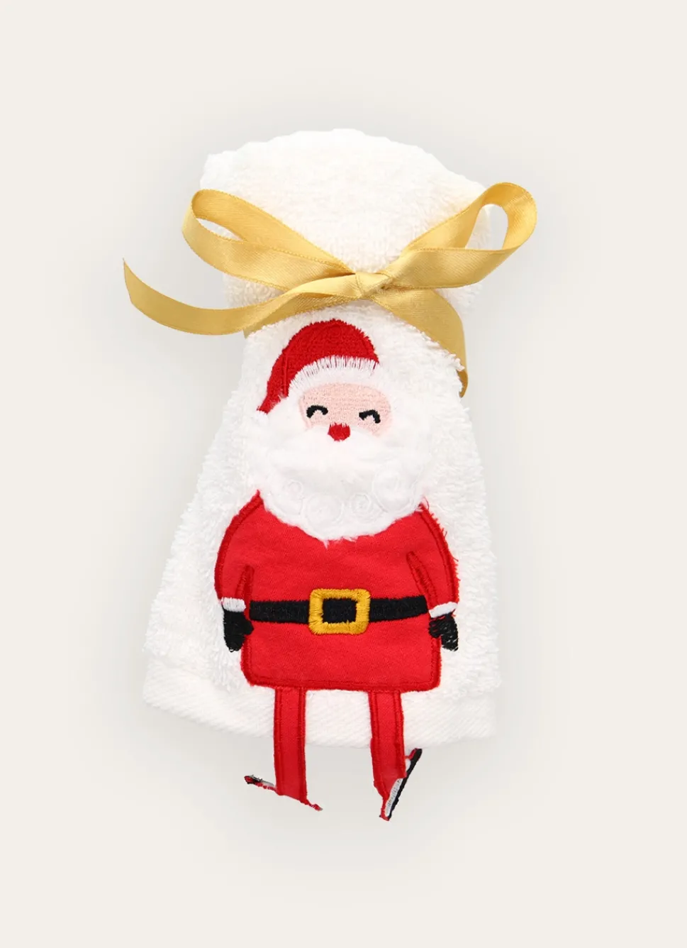 New Bouchara SERVIETTE INVITÉ PERSONNAGE DE NOËL BLANC