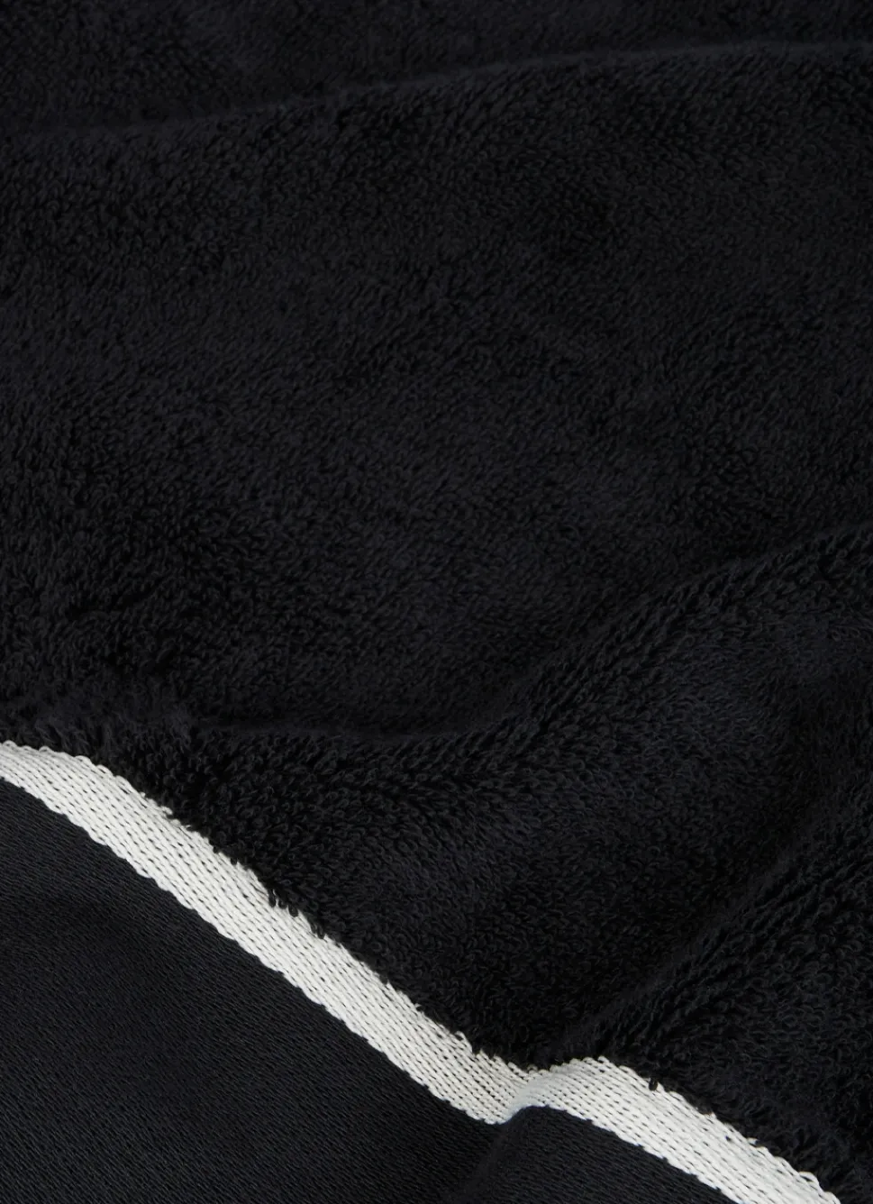 New Bouchara SERVIETTE INVITÉ UNIE À LARGE BORDURE ARTHUR Noir