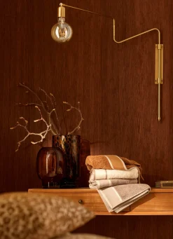 Sale Bouchara SERVIETTE INVITÉ UNIE À LARGE BORDURE ARTHUR CARAMEL