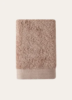 Clearance Bouchara SERVIETTE INVITÉ UNIE EN COTON 500GR TAUPE