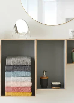 Bouchara SERVIETTE INVITÉ UNIE EN COTON 500GR PERLE