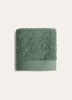 Sale Bouchara SERVIETTE INVITÉ UNIE EN COTON 500GR OLIVE