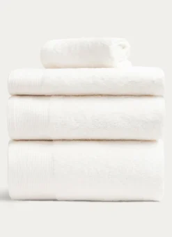 New Bouchara SERVIETTE INVITÉ UNIE EN COTON 500GR ÉCRU