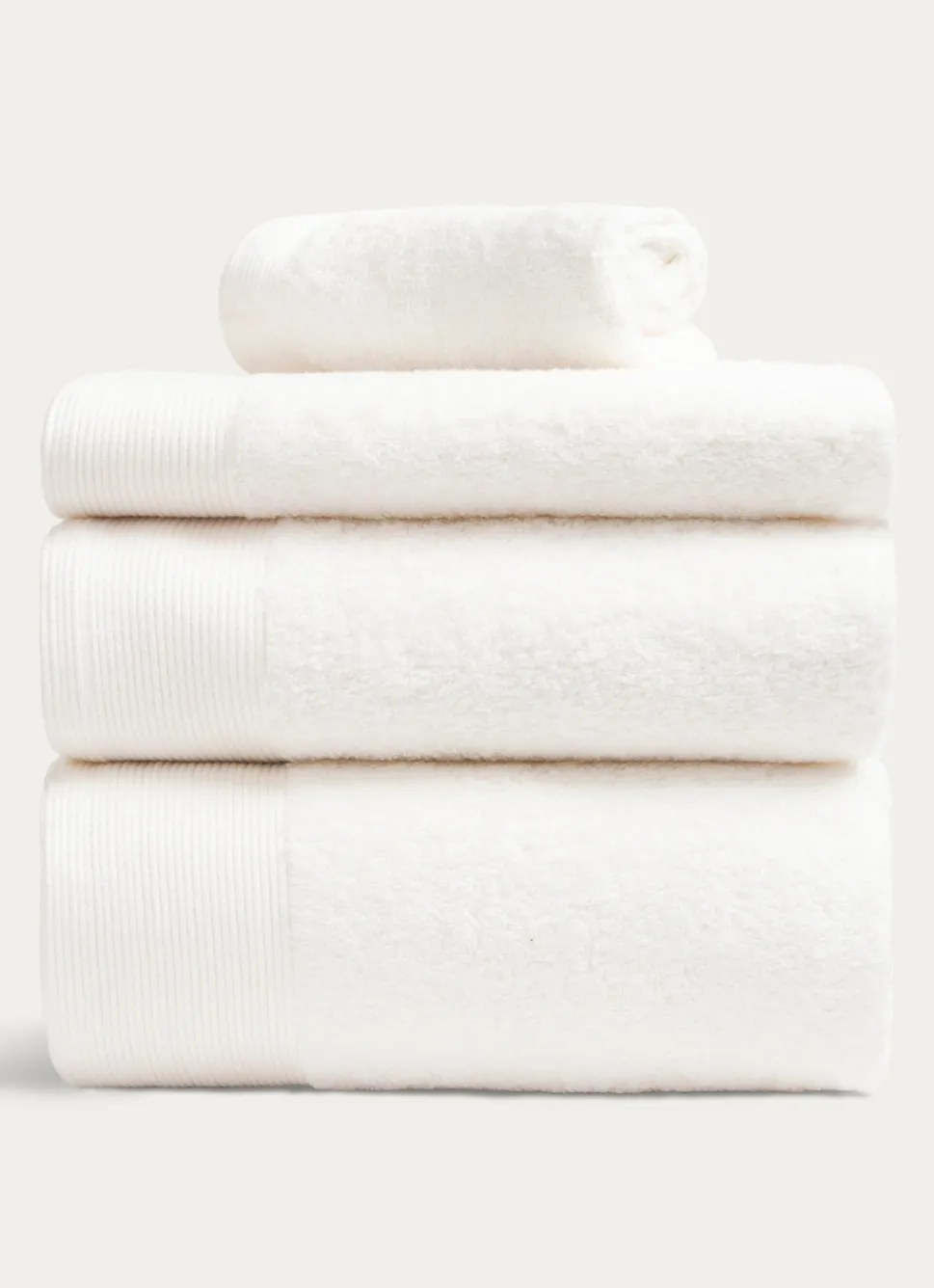 New Bouchara SERVIETTE INVITÉ UNIE EN COTON 500GR ÉCRU