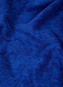 Online Bouchara SERVIETTE INVITÉ UNIE JACQUARD CISELÉ BLEU
