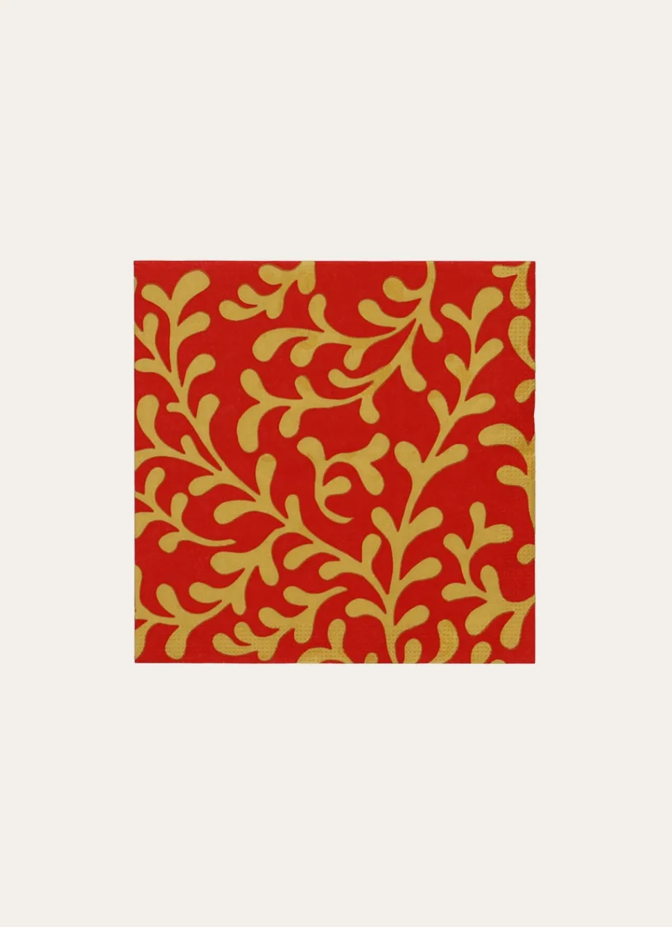 New Bouchara SERVIETTE PAPIER ROUGE/DORE