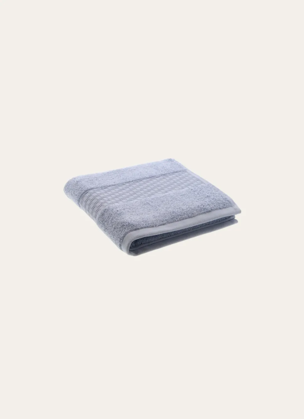 Clearance Bouchara SERVIETTE TOILETTE COTON BIO JACQUARD GAUFRÉ 450 CIEL
