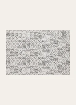 Online Bouchara SET DE TABLE EN COTON IMPRIMÉ À MOTIF FANTAISIE GRIS/BLANC
