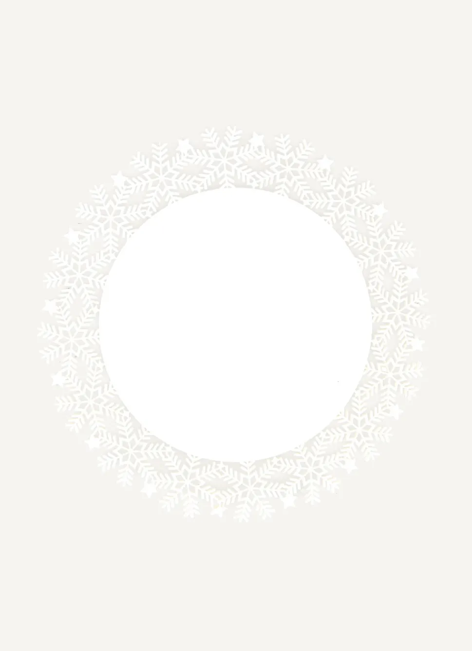 Best Bouchara SET DE TABLE EN FEUTRINE DÉCOR CRISTAUX DÉCOUPÉS ÉCRU