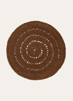 Outlet Bouchara SET DE TABLE PAPIER ETNO BRUN CHOCOLAT