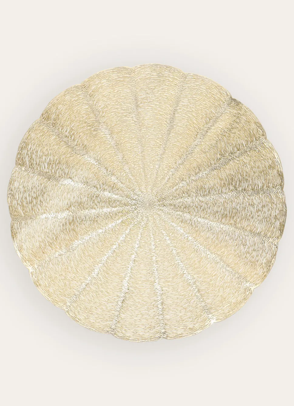 Outlet Bouchara SET DE TABLE ROND EN PVC DORE