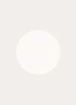 Outlet Bouchara SET DE TABLE ROND FAUX CUIR ECRU