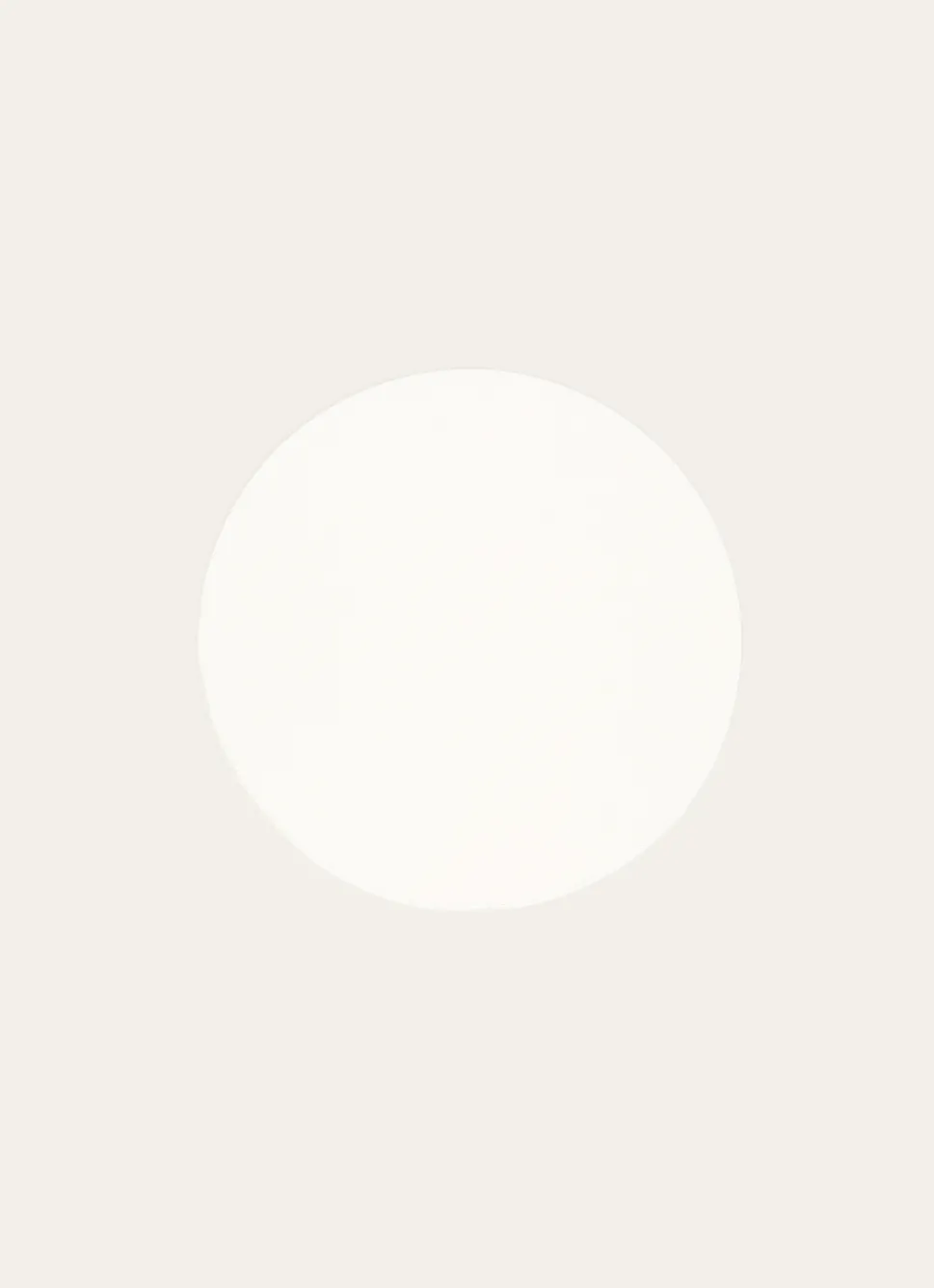 Outlet Bouchara SET DE TABLE ROND FAUX CUIR ECRU