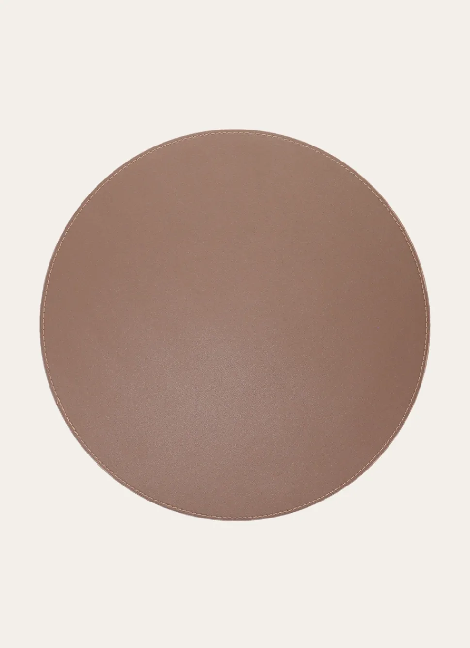 Hot Bouchara SET DE TABLE ROND FAUX CUIR BRONZE