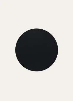 Bouchara SET DE TABLE ROND FAUX CUIR Noir