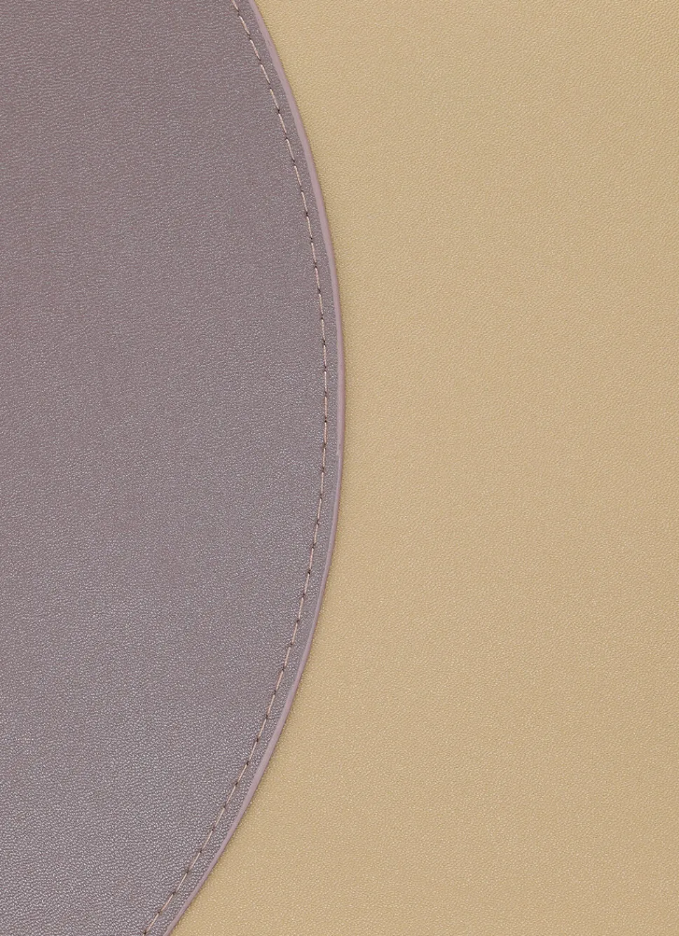 Outlet Bouchara SET DE TABLE ROND FAUX CUIR OR