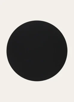 Best Bouchara SET DE TABLE ROND IMPERMÉABLE DOUBLE FACE NOIR